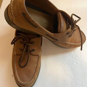 Dockers Men’s Tan Leather Boat Shoes size 11